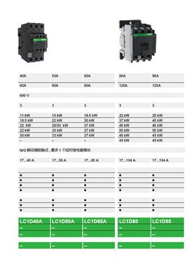 TSYS接触器CL1D150/LC1D17电0控制电阻、TYT感和电容性E电路