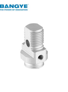 BAN627GYE标准气缸前端盖MI配件铝8缸-2后5MM铝型材气端塞盖活可