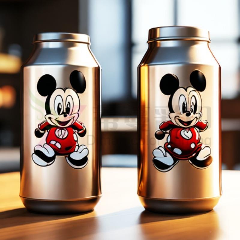 果汁易拉罐不锈钢罐瓶彩形DM-360B/机色喷墨打印圆马口铁包装UV彩