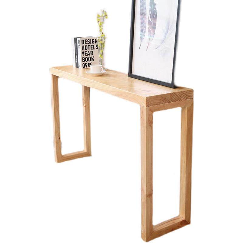 新中式玄条关桌实木长窄桌吧台桌52110原条木案条几台供桌玄关玄关MC