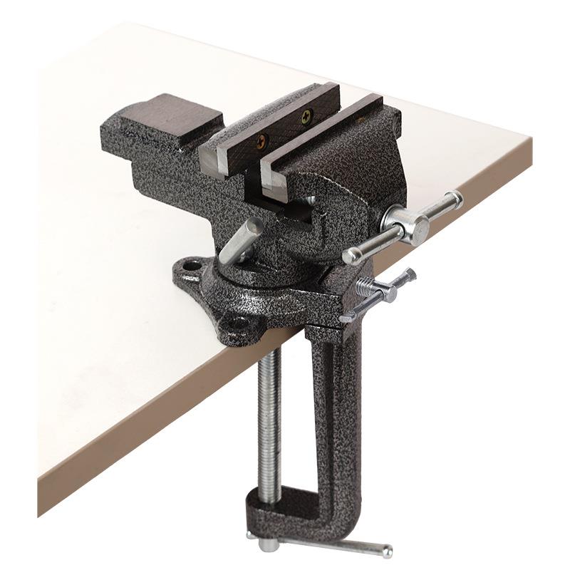 小现货快速台式小台钳全钢PJD台虎钳小台钳型子型家用老虎钳子