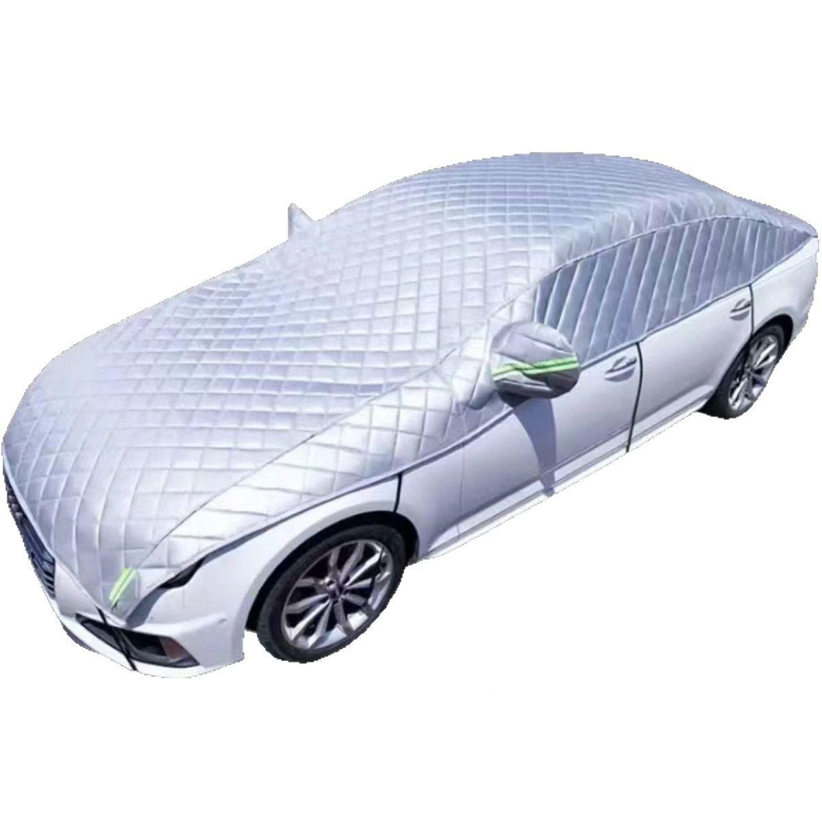 汽车罩大半遮热罩车衣夏季防晒隔防雨PDD10214半身阳车罩防冰雹车