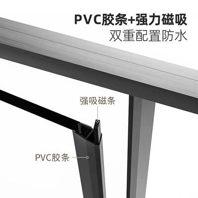 KYK淋浴房铝型生材配件大卫间干湿分离隔全断一字型平门五开金不