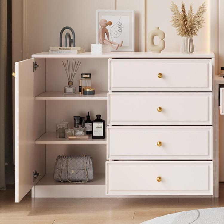 斗柜收柜欧卧室墙储物柜客厅立柜式五斗无品牌/橱靠床尾白色抽屉