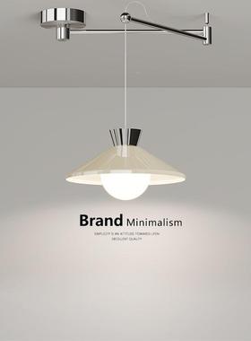 20年4新款奶油风摇臂餐厅吊2灯古餐桌吧台中灯复84783古饭厅感灯