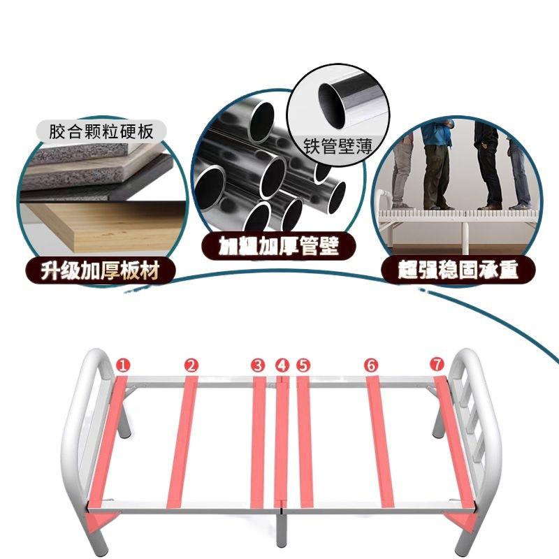 盛GIK邦荣硬小陪护家用简易午休板折人床单便携午睡叠实用出租房