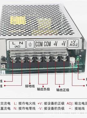 明纬36V直流电机开关电源S-145-316控电源1工0A30A45W20NCP0W0变