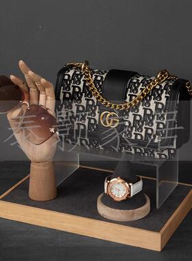 样组板间衣服摆间28321件衣帽饰品合装简约衣柜展厅软搭配毛毡道