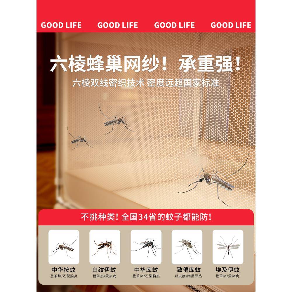 家用卧室蚊防摔帐全罩式童全底儿婴儿止掉床防YYE免安装2025新款