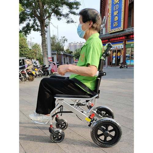 B7便6老人车旅游推简易折叠轮椅飞机老F7596S8M年旅6行超轻携可推