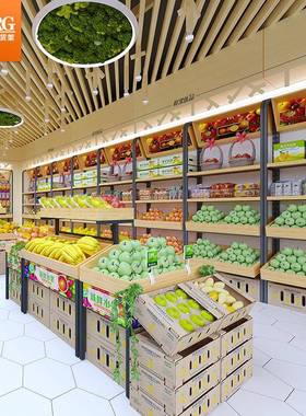 意水果店货架展示架果蔬架创多49726层商架用超市靠生鲜多功能水