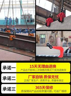 钢板子吊钳吊双板铁板夹吊具夹吊钩夹AIF具吊板子钩平模锻单板起