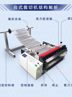 无纺布裁切机厂家现货黄布布裁机纤维HX10156麻布横切自动土机工