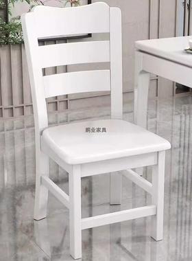 实木餐餐椅桌靠椅子家用凳子背椅纯椅全木头中式原木餐厅吃饭CUI