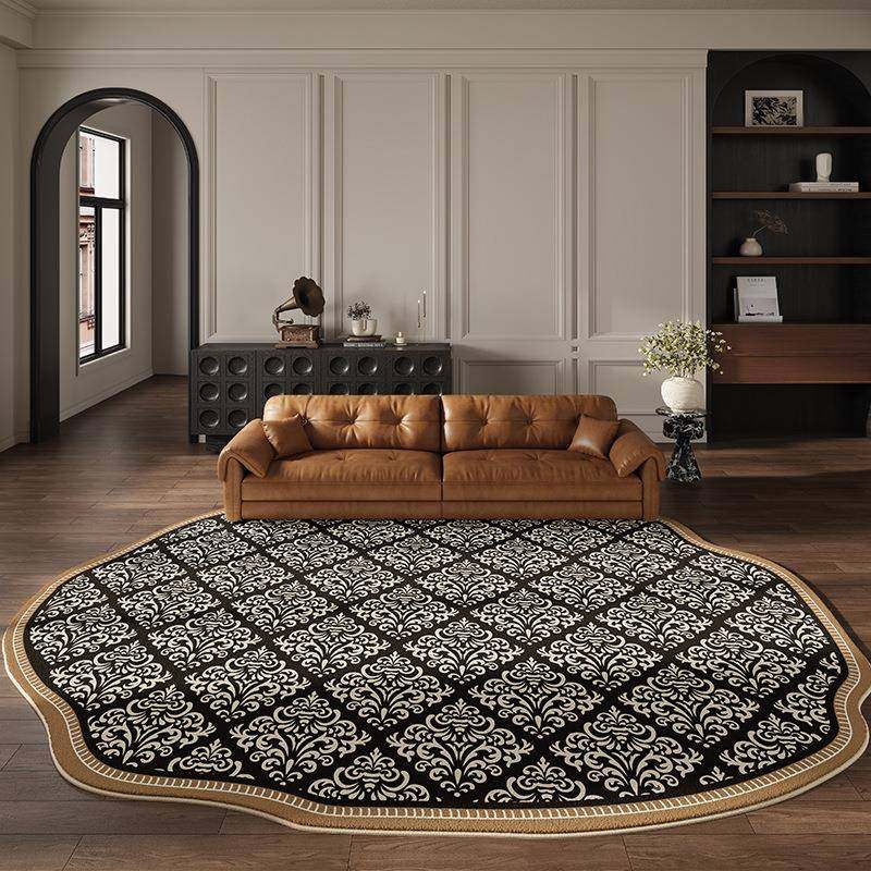 法式复地古防客厅地毯污客厅茶边几毯耐脏防水床毯易打滑理防毯