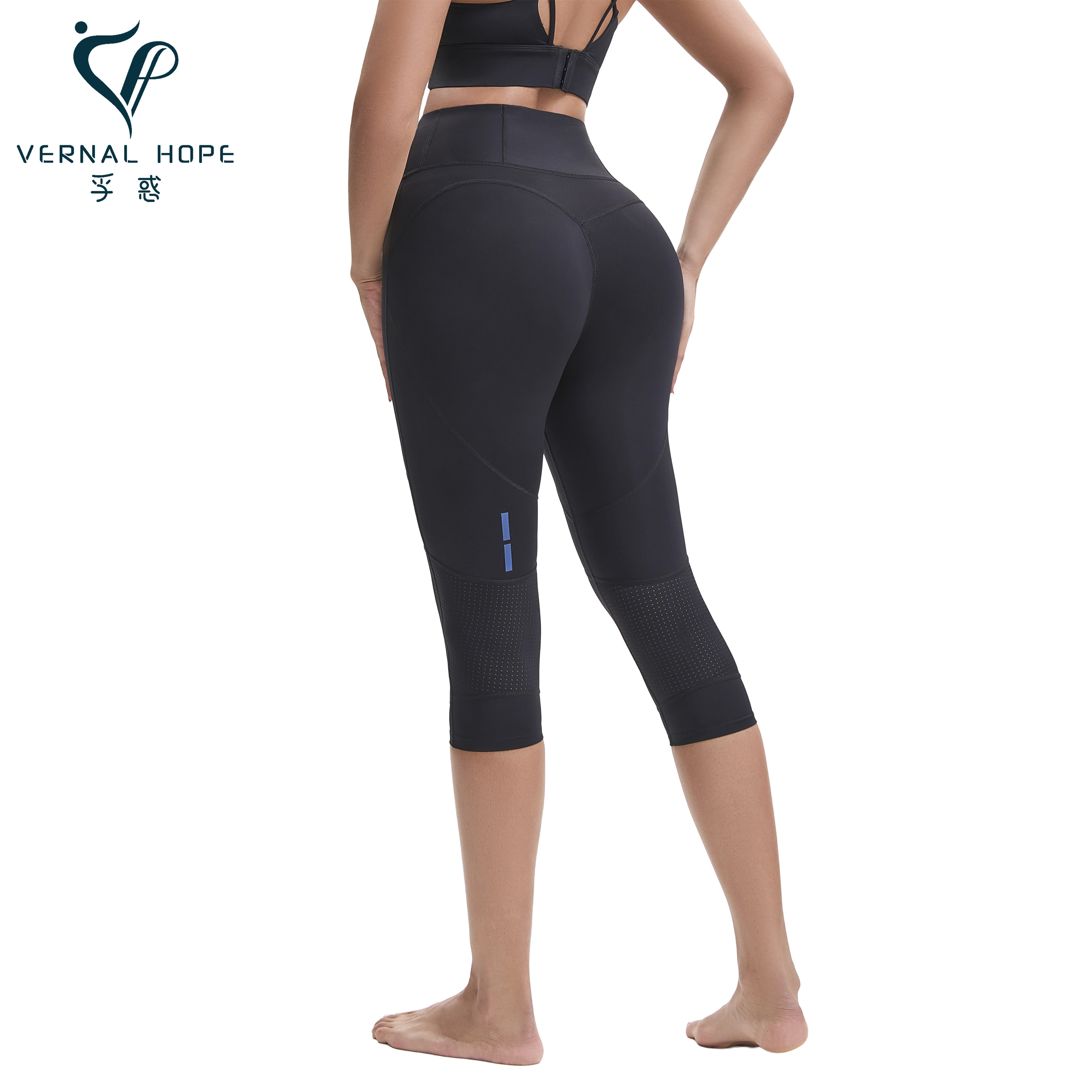 VERNAL HOPE 专业跑步蜜桃臀护膝压缩裤女高腰弹力速干健身七分裤,运动服/休闲服装,压缩裤,淘宝优惠券,粉丝福利购,淘宝优惠卷