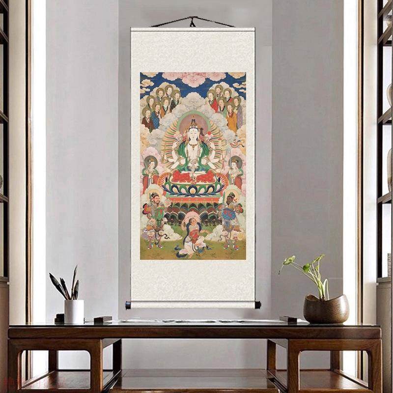 斗姆元君挂画先天道姥北斗星君画像道场卷轴画斗母天尊神像水陆画