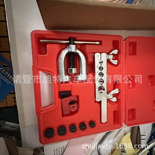红盒工具套装2号+蓝色弯管器油管套装跨境电商直供镀铜管白锌