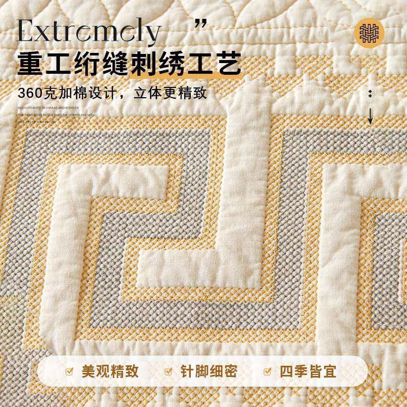 沙发垫四季通用防滑新中式纯棉沙发套罩简约实木坐垫