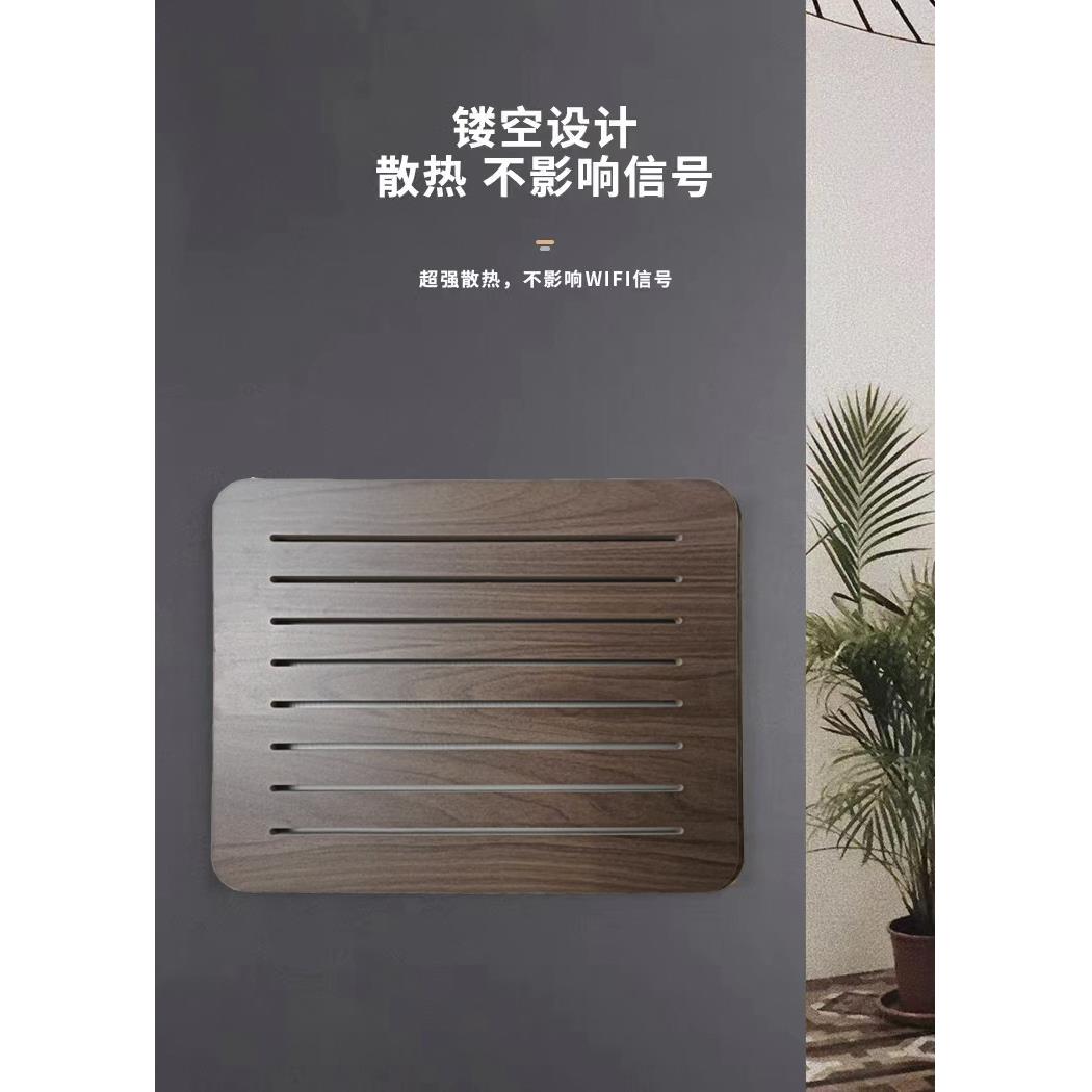 电表箱装饰画免打孔胡桃木玄关强弱电客厅餐厅电闸箱遮挡下箱改造