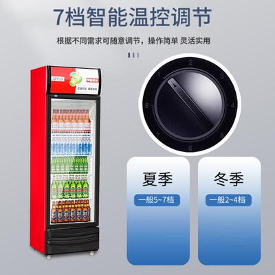 饮料柜冷藏展示柜立式商用冰箱单门保鲜柜冷柜双门啤酒柜超市饭店