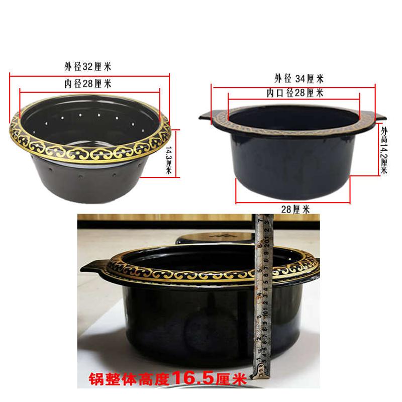 木桶鱼的不锈钢喷泉锅瀑布锅老北京涮羊肉涮牛肉喷泉火锅餐厅商