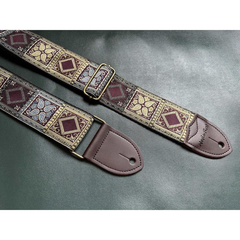 百搭复古纯手工通用吉他背带贝斯背带Guitar strap