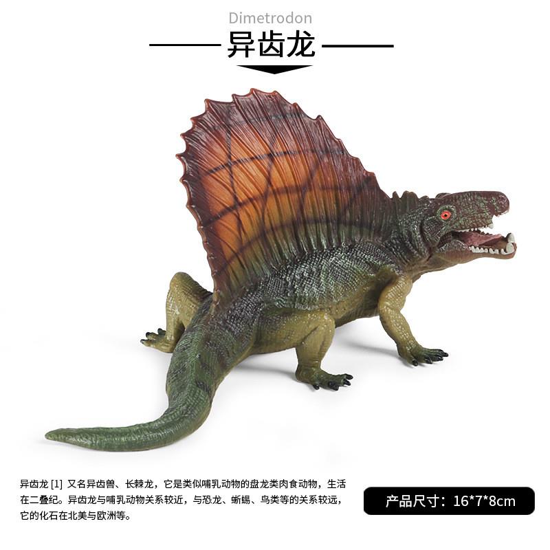 儿童仿真侏罗纪静态异齿龙伶盗龙迅猛龙恐龙玩具动物模型摆件手办