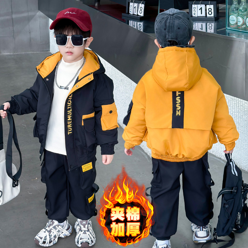 工装防风时髦两件套秋冬洋气保暖