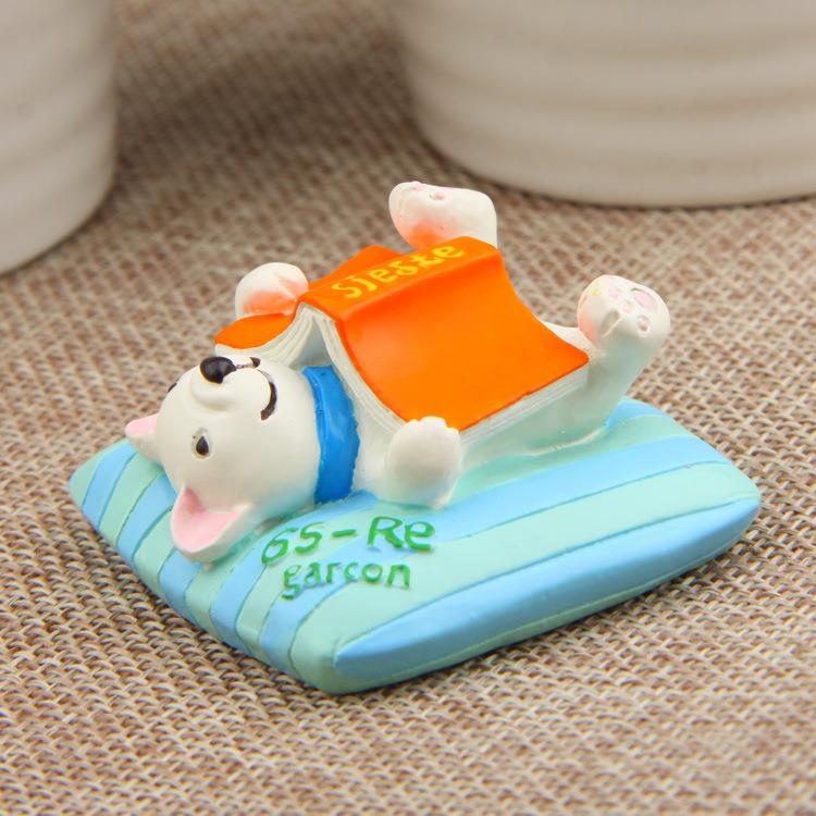 小清新韩版创意躺靠枕看书小狗园艺多肉花插插件道具 拍摄道具