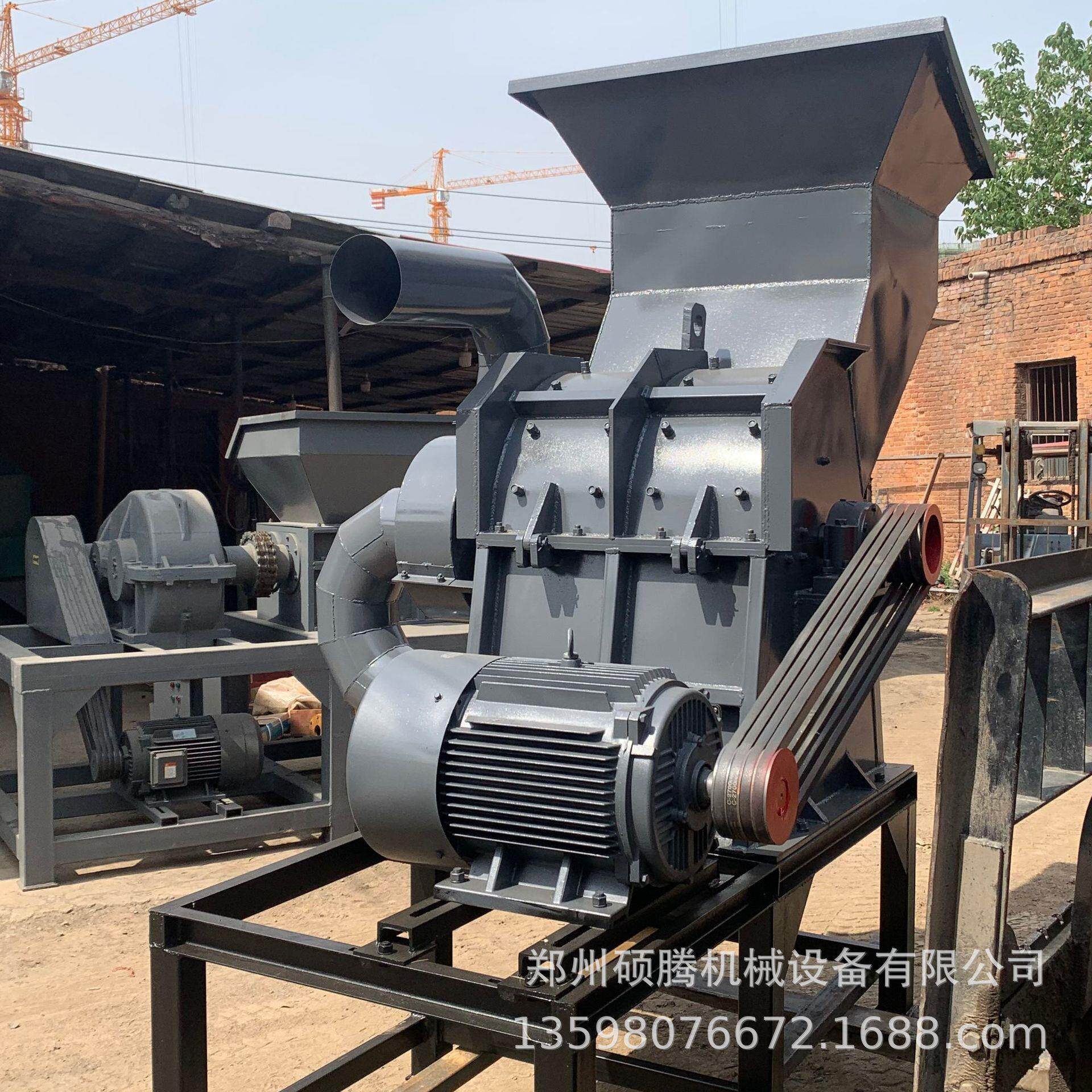 彩钢瓦汽车壳废铁皮破碎设备 金属铁皮断桥铝铝圈轮毂破碎机优惠