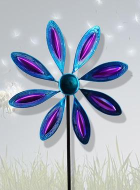 景观工艺品旋转风车 田园插件庭院户外花园公园装饰金属工艺摆件