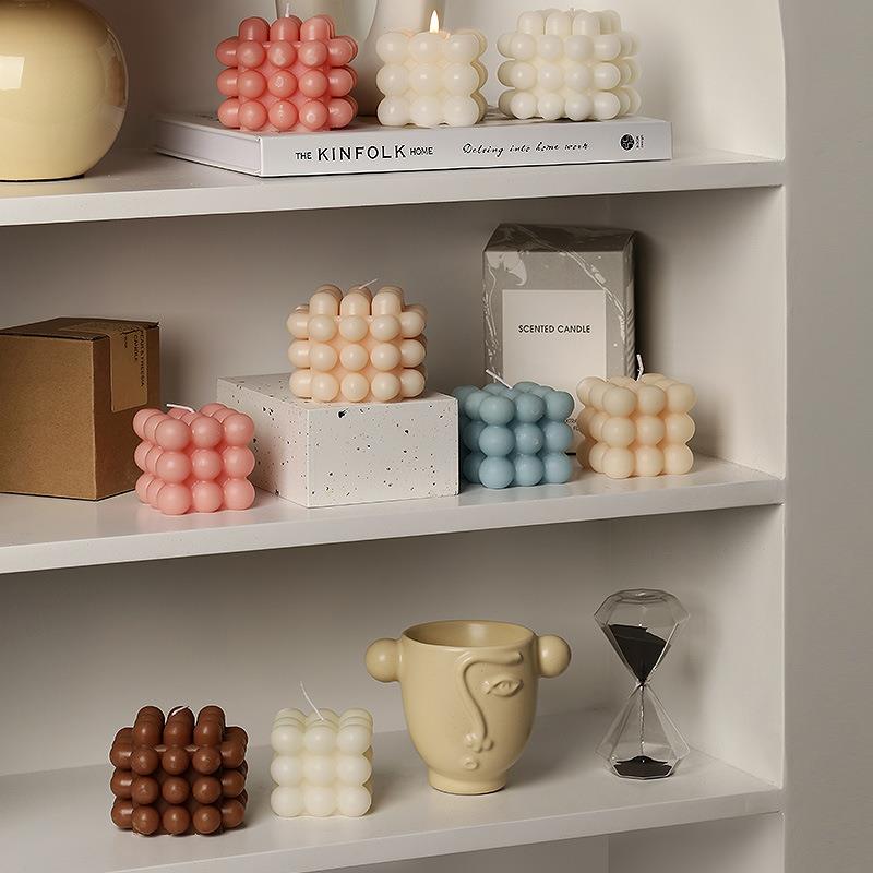 北欧ins风香薰蜡烛创意几何造型家居装饰小摆件家用客厅卧室香氛