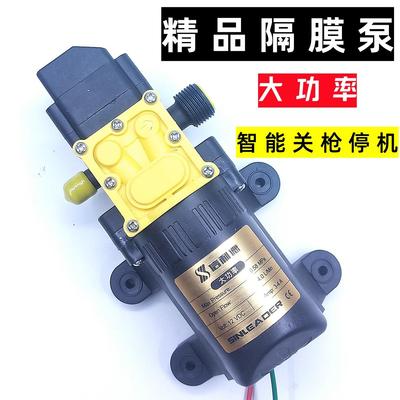 12V智能关枪停机信利达隔膜泵背式电动喷雾器微型自吸水泵打药泵