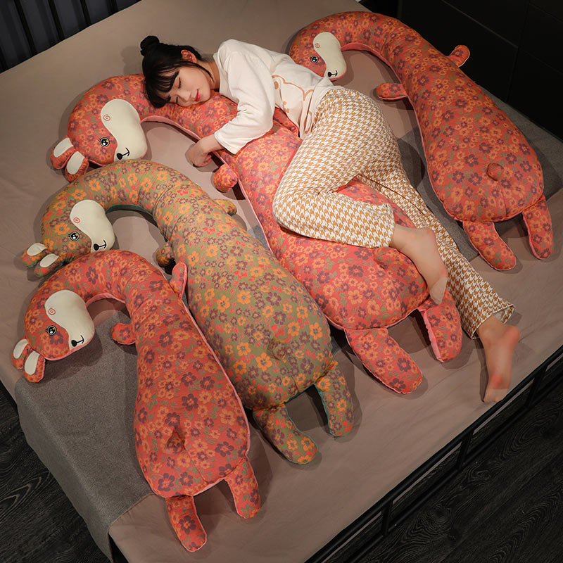 三层纱长条抱枕女生睡觉床头靠垫床上大靠枕孕妇夹腿侧睡枕头