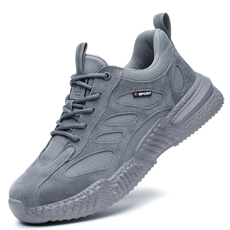 劳保鞋男款夏季透气男士防砸防刺穿轻便钢头老保钢板工地电工绝缘