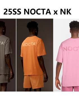 25SS联名NOCTA T-Shirts男女运动上衣纯棉透气高尔夫服装短袖T恤