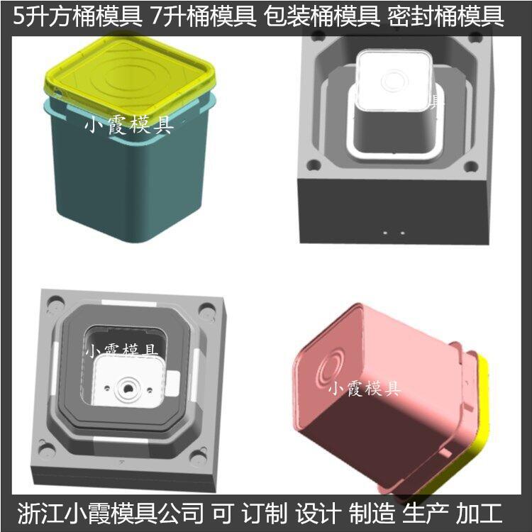 塑胶20L乳胶桶模具厂家 20L化工桶注塑厂家 20L胶水桶注塑模具