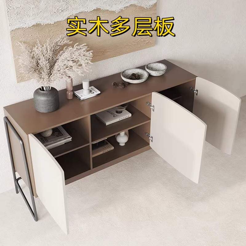 烤漆网红餐边柜现代简约入户玄关柜创意艺术茶水柜个性储物