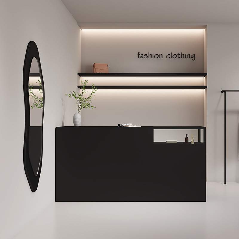 服装店收银台中岛柜流水台买手店陈列展示台女装店铺小型吧台展柜