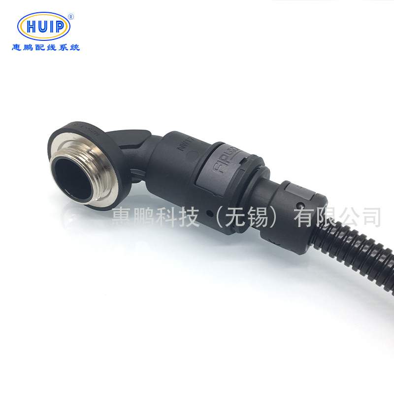 线束波纹管防水三通接头 轨道交通用高防护浪管分流卡扣