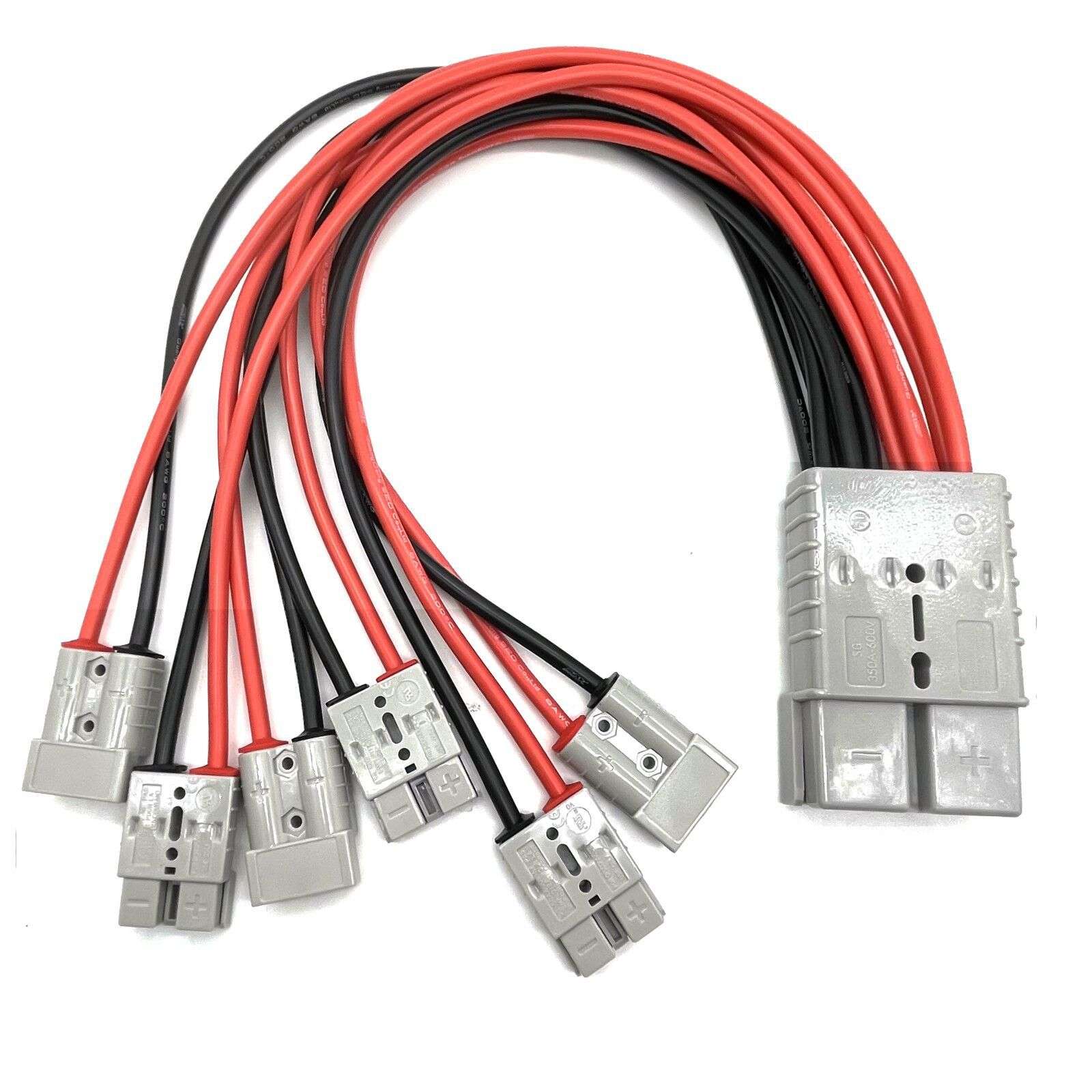 安德森插头转接地片线安德森连接线叉车充电线SG350A一托六 XU