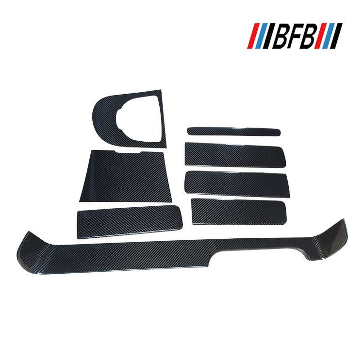 适用于奔驰G级W464右钛右驾碳纤维内饰车门饰条仪表台中控面板贴