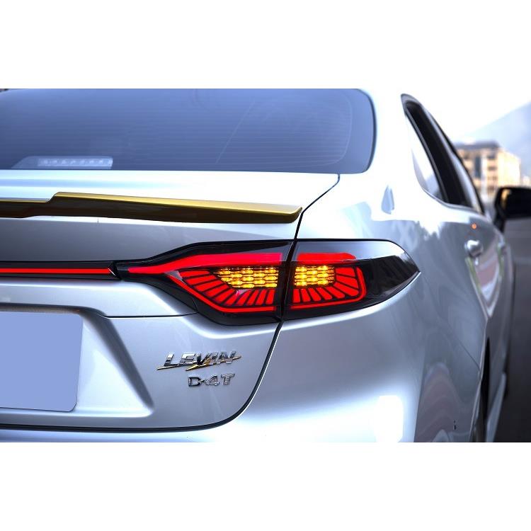 直销适用于20年丰田雷凌改装尾灯卡罗拉led流光转向灯后杠灯