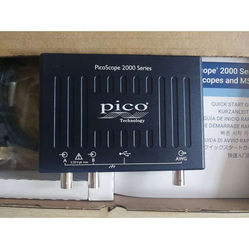 PicoScope 2208B PQ014 100MHz 2通道示波器带2个探头便携设计