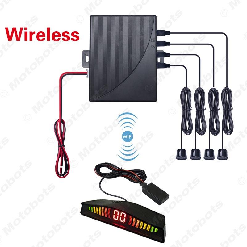 汽车无线4探BIBI倒车雷达通用倒车辅助雷达汽车4探倒车雷达