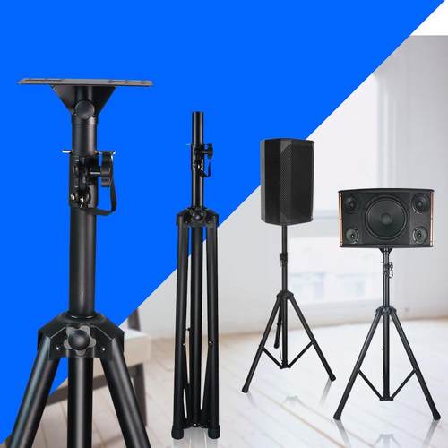 音箱支架加厚全金属三脚架舞台KTV落地支架高低可升降调专业音响