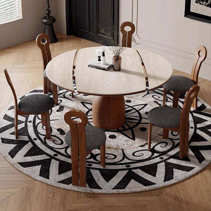 中古风实木伸缩折叠两用餐桌拉伸岩板家用小户型实木滑轨收缩餐台,农机/农具/农膜,其它农用工具,淘宝优惠券,粉丝福利购,淘宝优惠卷