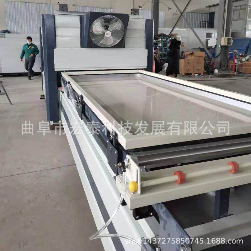 山东曲阜橱柜门板吸塑机PVC真空热转印机覆膜机上加温全自动覆膜