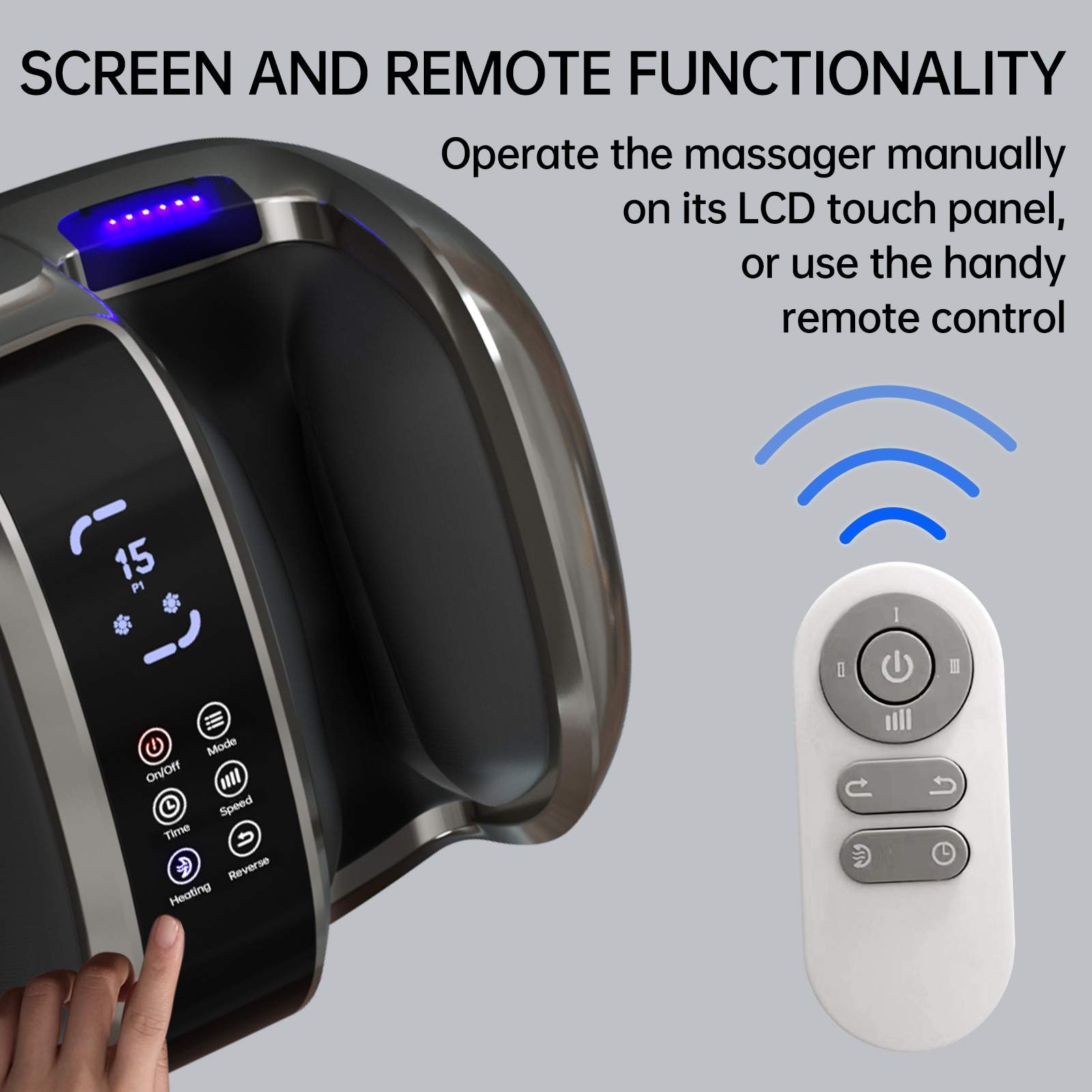 massager代发足疗机加热足底按摩器家用脚部按脚脚步仪